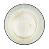 Candle Holder with Textured Glass Shade | White Coastal Stone Base | 8"