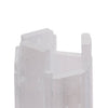 Decorative Candle Holder | Coastal White Selenite Stone | 8"