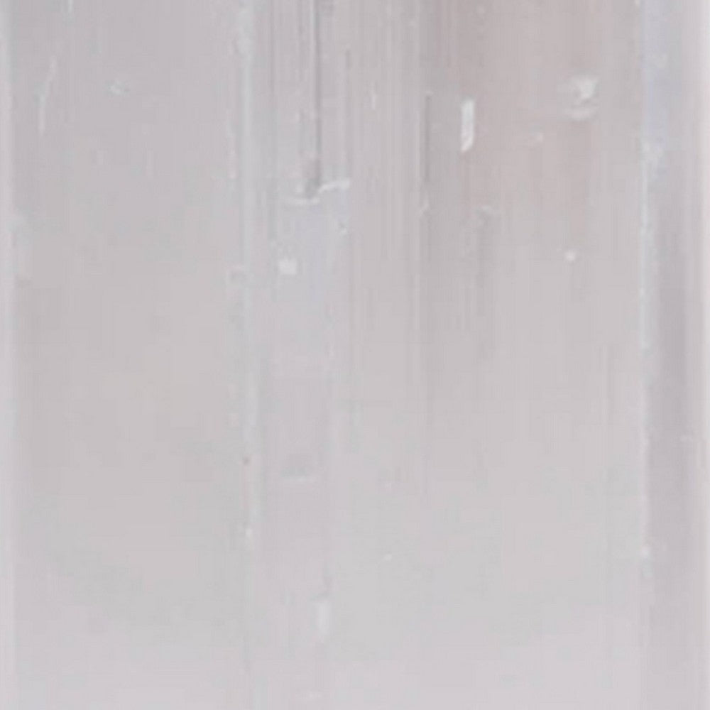 Decorative Candle Holder | Coastal White Selenite Stone | 8"