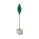 Decorative Sculpture | Clear Base | Green Marble Floating Jewel 19"