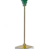Decorative Sculpture | Clear Base | Green Marble Floating Jewel 19"