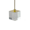 Decorative Sculpture | Clear Base | Green Marble Floating Jewel 19"