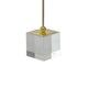 Decorative Sculpture | Clear Base | Green Marble Floating Jewel 19"