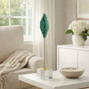 Decorative Sculpture | Clear Base | Green Marble Floating Jewel 19"