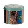 Yuva Decorative Box Set of 3 | Animal Motifs & Stripes | Green Metal Tin