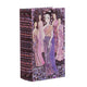 Meer Faux Book Storage Box Set of 3 | Pink Black Fashion Illustrations Silk