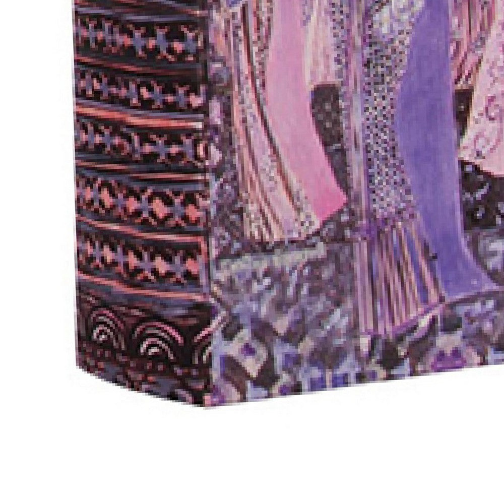 Meer Faux Book Storage Box Set of 3 | Pink Black Fashion Illustrations Silk