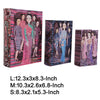 Meer Faux Book Storage Box Set of 3 | Pink Black Fashion Illustrations Silk