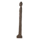 Reva Standing Buddha Sculpture | Distressed Brown Polyresin 24"