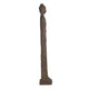 Reva Standing Buddha Sculpture | Distressed Brown Polyresin 24"