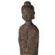 Reva Standing Buddha Sculpture | Distressed Brown Polyresin 24"