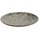 Decorative Plate | Animal Print Design | Brown & Black Ceramic | 16"