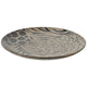 Decorative Plate | Animal Print Design | Brown & Black Ceramic | 16"