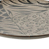 Decorative Plate | Animal Print Design | Brown & Black Ceramic | 16"