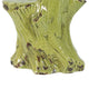 Vintage Candle Holder | Tree Trunk Design Green Glazed Stoneware 11"