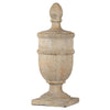 Chester Finial Tabletop Decor | Whitewashed Beige Polyresin | 22"