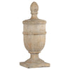 Chester Finial Tabletop Decor | Whitewashed Beige Polyresin | 22"