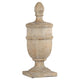 Chester Finial Tabletop Decor | Whitewashed Beige Polyresin | 22"