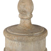 Chester Finial Tabletop Decor | Whitewashed Beige Polyresin | 22"