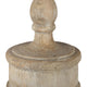 Chester Finial Tabletop Decor | Whitewashed Beige Polyresin | 22"