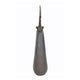 Decorative Bottle with Classic Sculpted Gold Leaf Lid | 23" Gray Glass