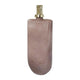 Decorative Bottle with Gold Lid | 19" Muted Pink Textured Glass Body