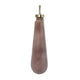 Decorative Bottle with Gold Lid | 19" Muted Pink Textured Glass Body