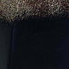 Decorative Bottle | Gold Glitter & Stone Lid | 15" Black Glass