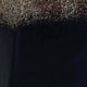 Decorative Bottle | Gold Glitter & Stone Lid | 15" Black Glass