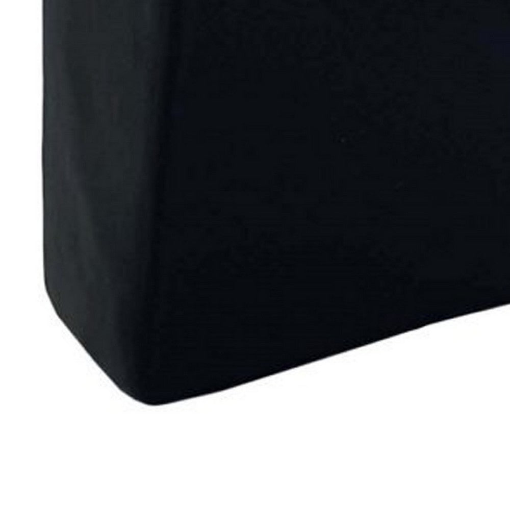 Decorative Bottle | Gold Glitter & Stone Lid | 15" Black Glass