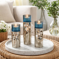 Blue, Gray, Silver