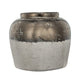 Accent Flower Vase | Rustic Bronze & Silver Terracotta | 13" Round