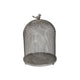 Vintage Candle Holder Set of 2 | Sparrow Accent Mesh Dome Design | Gray