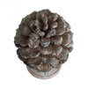 Hazel Accent Decor | 11" Pine Cone Polyresin Sculpture | Gray Rustic Style