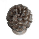 Hazel Accent Decor | 11" Pine Cone Polyresin Sculpture | Gray Rustic Style