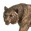 Crouching Tiger Accent Decor | Realistic 11" Bronze Polyresin Sculpture