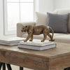 Crouching Tiger Accent Decor | Realistic 11" Bronze Polyresin Sculpture