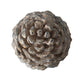 Hazel Pine Cone Accent Decor | Realistic 14" Sculpture Polyresin | Gray
