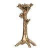 Tree Candle Holder Stand | 13" Decorative Design | Antique Gold Resin