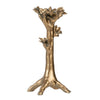 Tree Candle Holder Stand | 13" Decorative Design | Antique Gold Resin