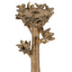 Tree Candle Holder Stand | 13" Decorative Design | Antique Gold Resin