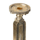 Candle Holder | Antique Gold Tabletop Accent | 11" Classic Keyhole Stem