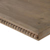 Liy 24" Decorative Serving Tray | Beaded Fir Wood Frame | Metal Handles