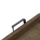Liy 24" Decorative Serving Tray | Beaded Fir Wood Frame | Metal Handles