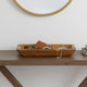 Mepo Display Serving Accent Tray | 16" Warm Natural Brown Teak Wood