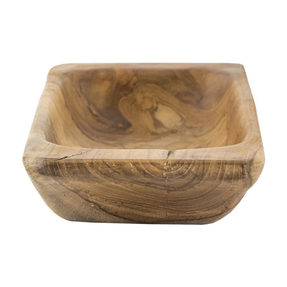 Mepo Display Serving Accent Tray | 19" Warm Natural Brown Teak Wood