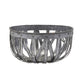 Decorative Accent Storage Baskets Set of 3 | Intricate Gray Open Iron