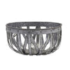 Decorative Accent Storage Baskets Set of 3 | Intricate Gray Open Iron