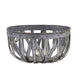 Decorative Accent Storage Baskets Set of 3 | Intricate Gray Open Iron