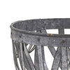 Decorative Accent Storage Baskets Set of 3 | Intricate Gray Open Iron